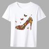 Men's T-shirt Classic Butterfly Print Pattern Series Fashion Casual Simple Round Neck Commuter Wear Comfortable White Men's Top