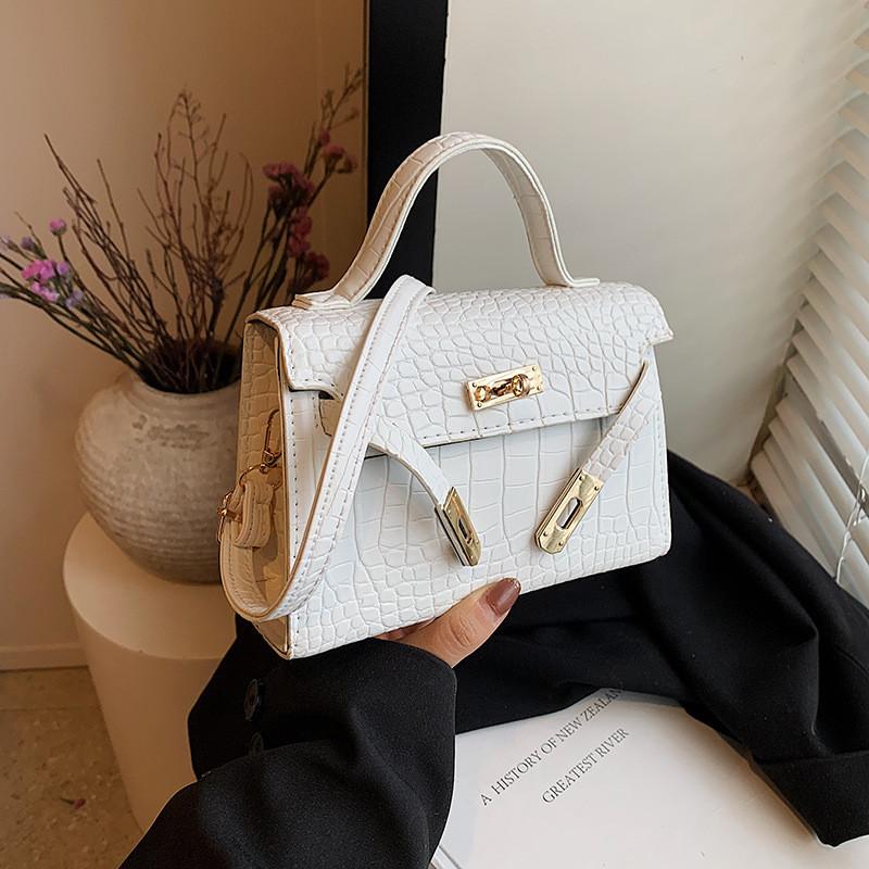 Versatile Modern Women s Shoulder Bag Classy And Stylish Solid Color Crossbody Bag белый