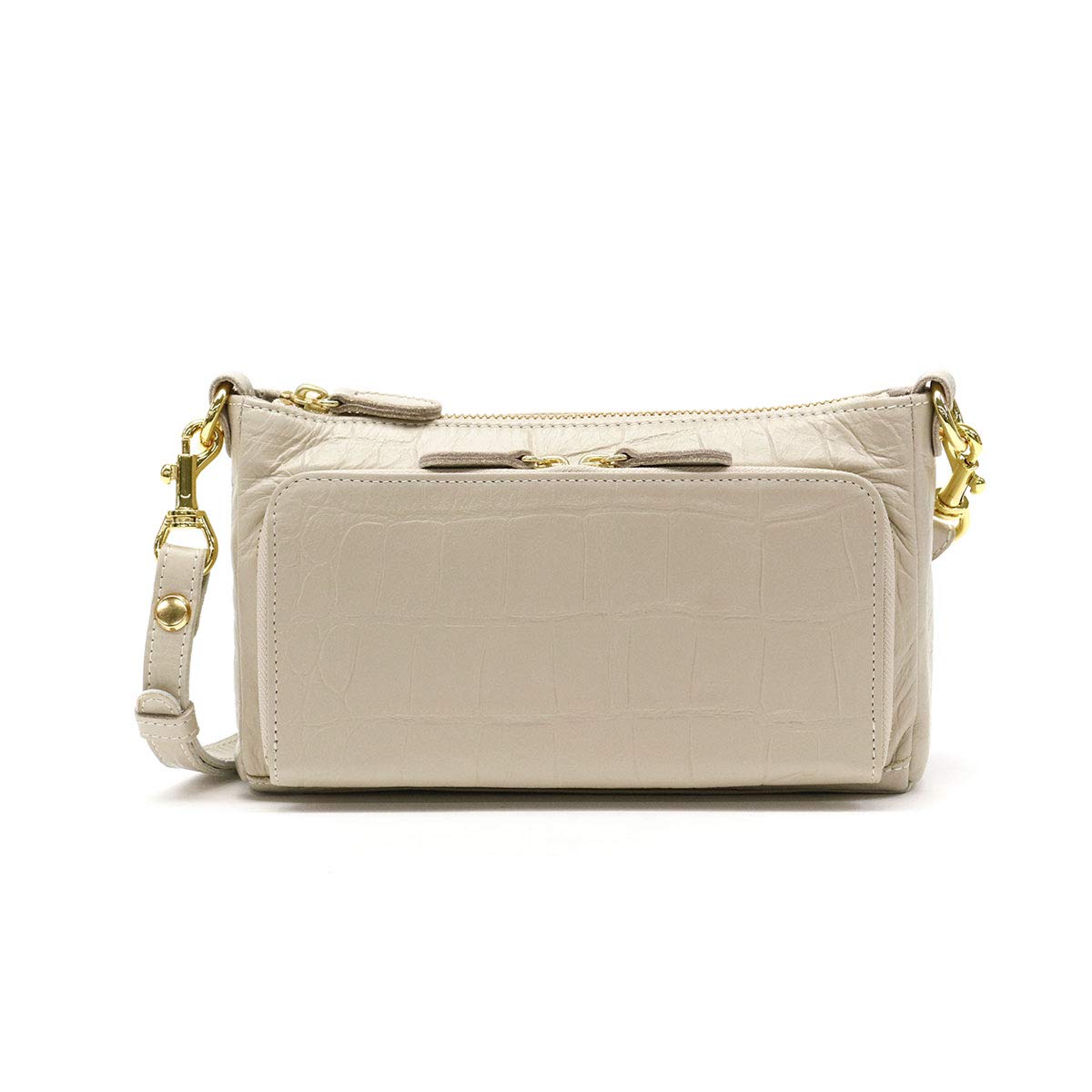 

Valdrose Gentle Crocodile Wallet Regalo Ivory 2-Way Pochette, BR-4606,