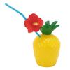 12pcs Hawaiian Party Cups Innovative Stylish Food Grade Drinking Cups with Lids and Straws for Hawai