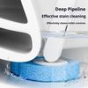 Cepillo de Inodoro Desechable con Cabezales Intercambiables Soporte de Pared Fregado de Surco Profundo Cepillo Limpiador Limpiador de Baño