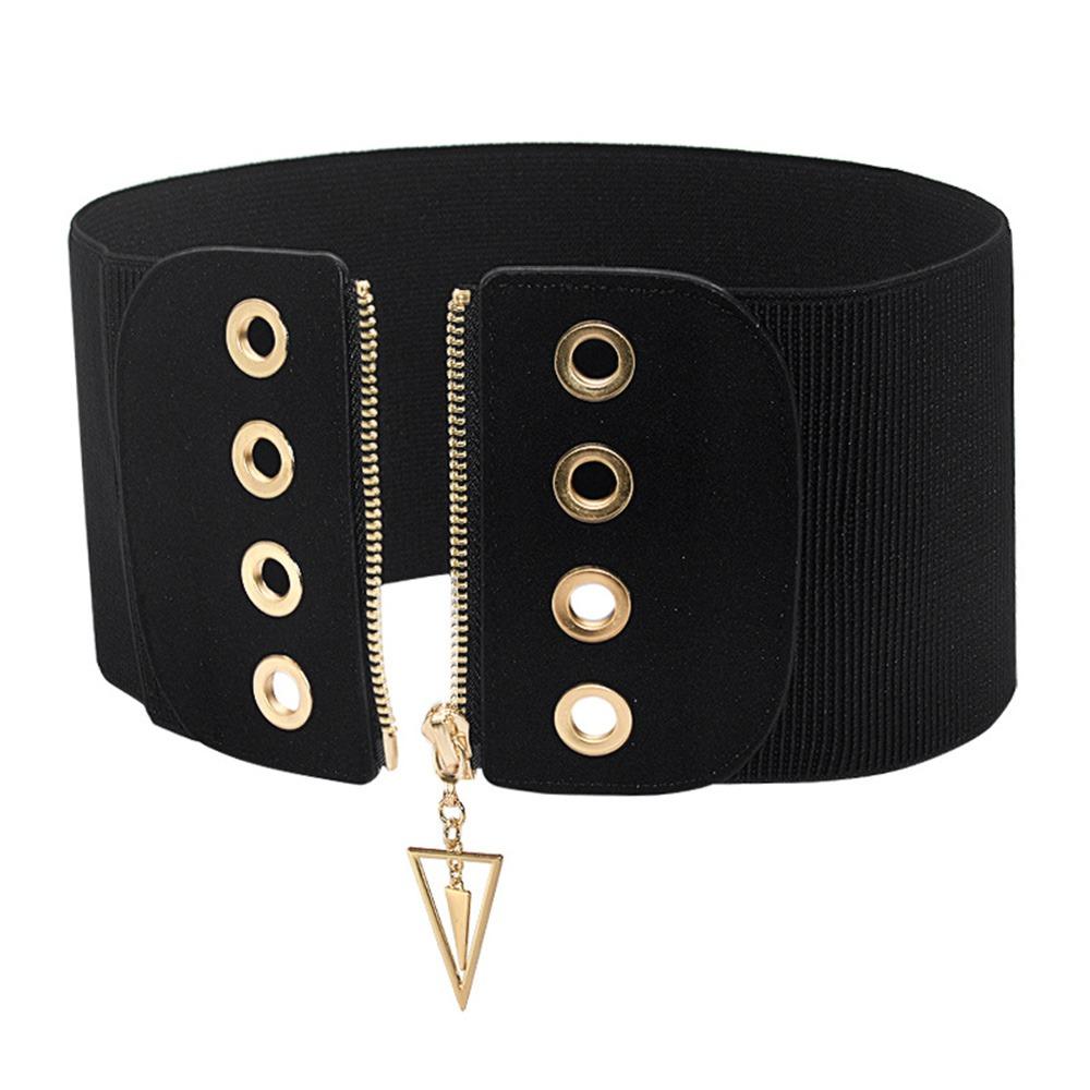

Vintage Wide Elastic Corset Belt Elastic Plus Size Waist Wide Belts Black Dress Waistband Wedding Party