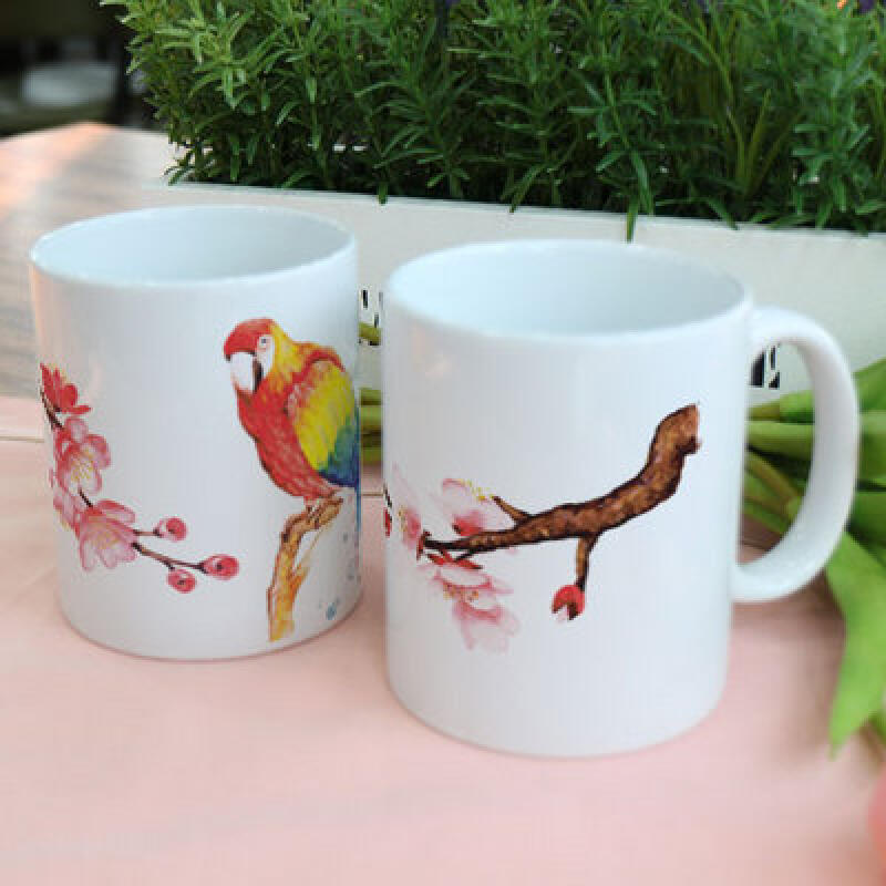 tk278-Design Mug 2p-Flowers and Birds