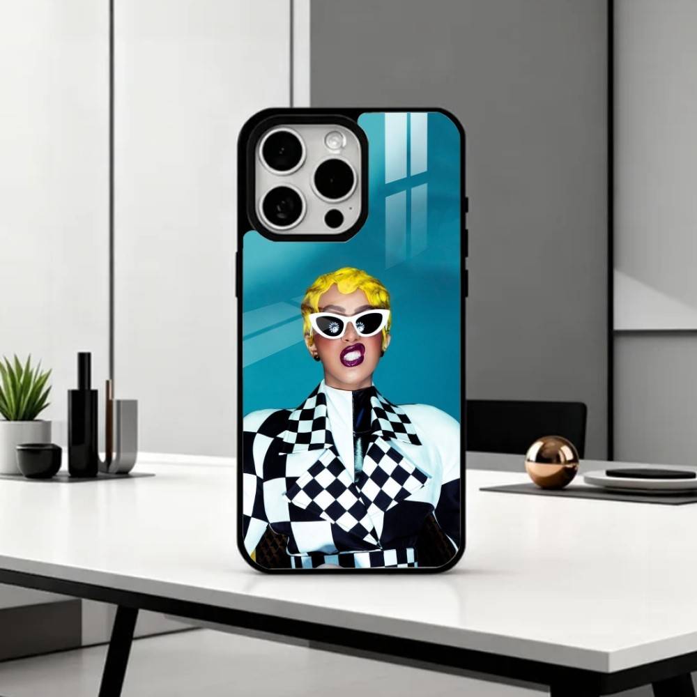 Rapper Cardi B Phone Case For iPhone17,16,15,14,13,12,11 Plus,Pro Max Magnetic For Magsafe Wireless Charging