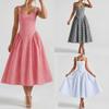 2026 Women’s Fashion Sun Dress Low Cut Sexy Casual Vacation Dress