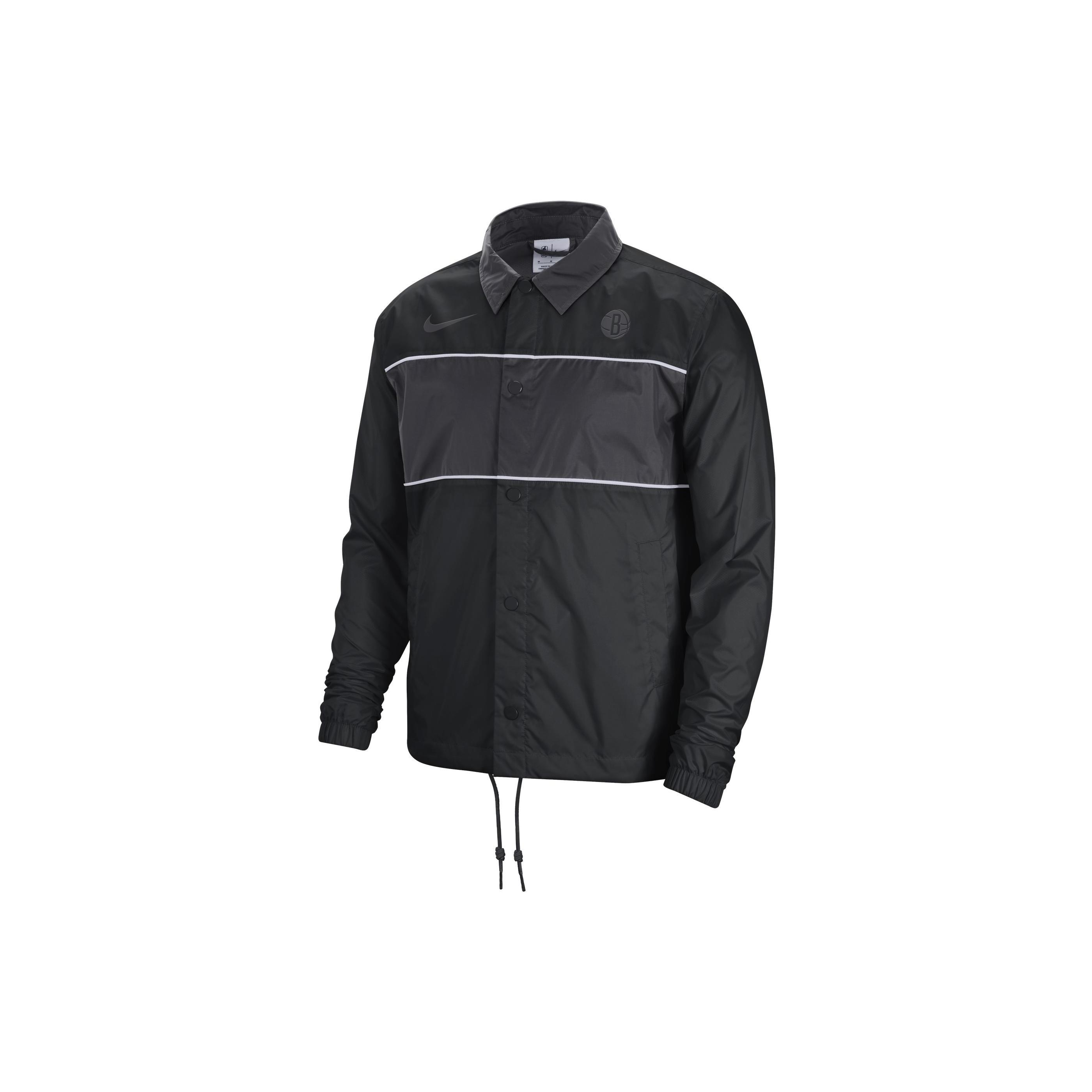 Nike Brooklyn Nets Coach Jacket Black Men s DR2334-010 S