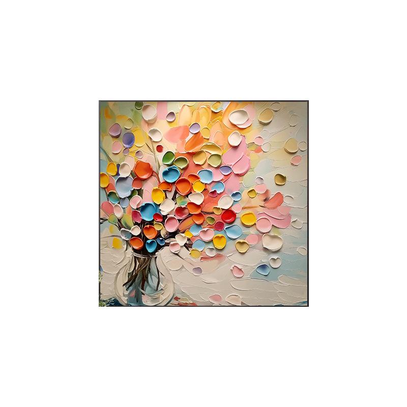 Modern Abstract Floral Wall Art for Living Room & Dining