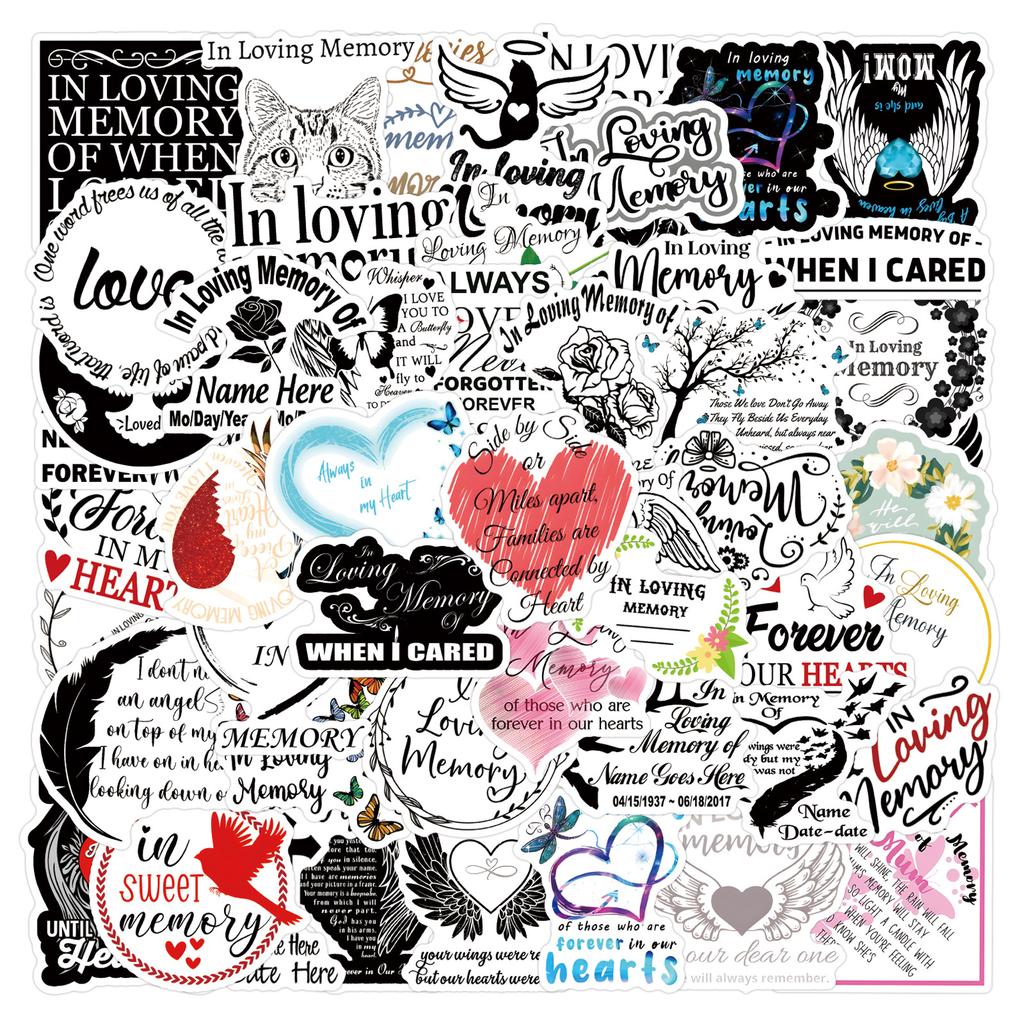 55 New Models In Loving Memory Graffiti Stickers Decorate Suitcase Scooter Stickers