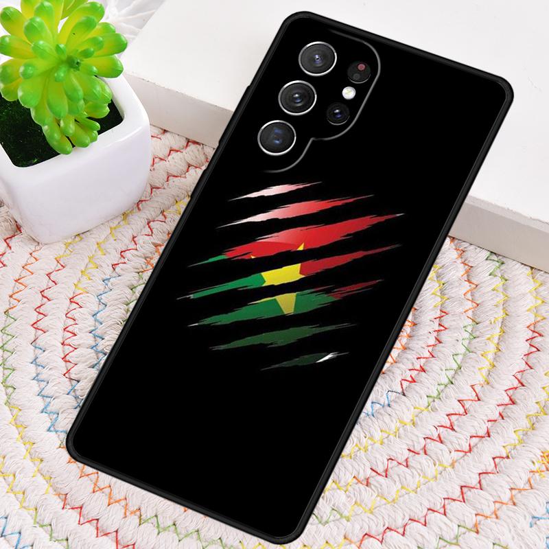 Burkina Faso Flag soft Phone Case for Samsung Galaxy note 10 pro S26 Ultra S23 S24 FE S25 S21 S22 PLUS shockproof Cove