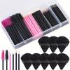 228 Pcs Makeup Brush Kit With Storage Box - Mascara Wands Eyelashes Brush Gift Set Mother'S Day Gift