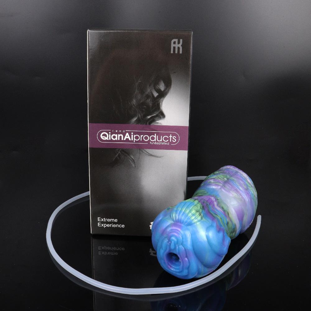 Vodní stříkající masturbační pohár Silikonový masturbátor pro muže Manuální trénink penisu Gay Sex Toy Pussy Anální panenka Kouření