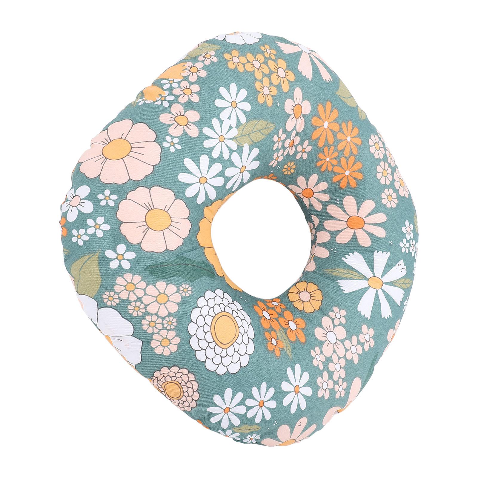 

Подушка с отверстием для уха для спящих на боку Мягкая хлопковая подушка в форме пончика с отверстием для уха для сна