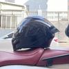 Full Face Motorcycle Helmet With Rear Wing Spoiler ABS Material Bluetooth Compatible Men All Season Riding