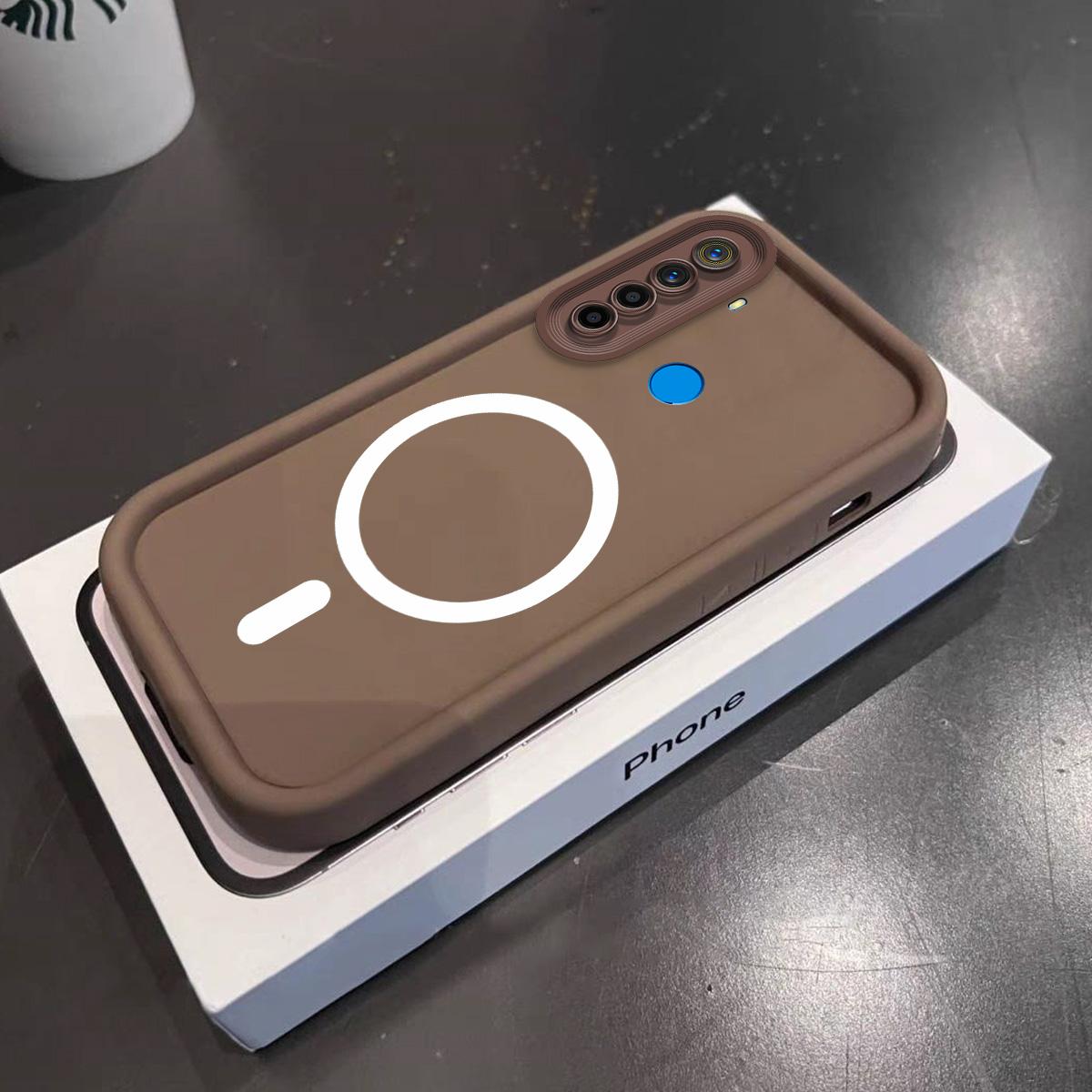 

Чохол для realme 6i 5i 5 Pro 5 Стильний Магнітний Силіконовий Чохол Ударостійкий Обкладинка для Бездротової Зарядки realme 5