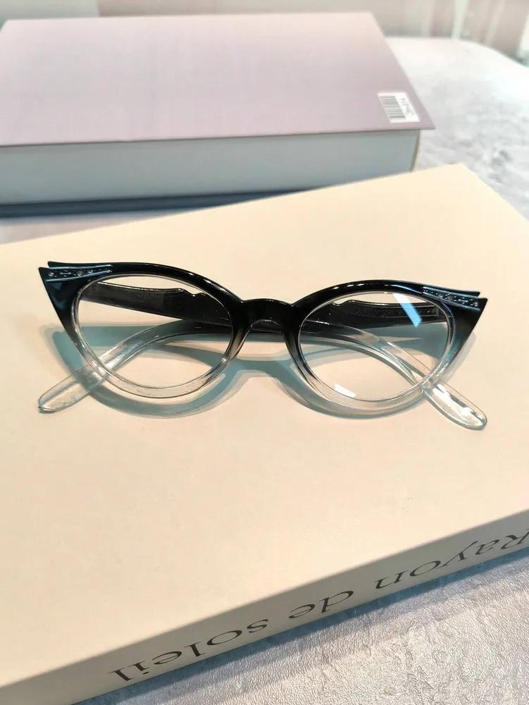 Mode Damen Cat Eye Lesebrille Neue Trendy Blau Licht Blockieren Weitsicht Brillen Rezept Presbyopie Brillen 0 + 1,5