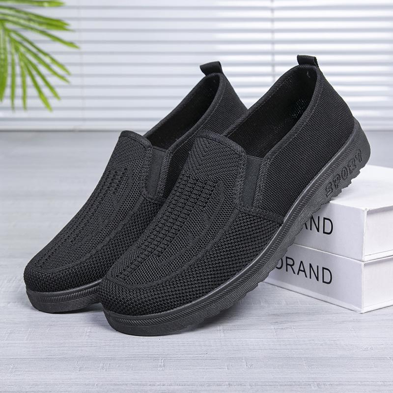 

[] Летняя мужская обувь, старая Пекинская тканевая обувь, одна педаль, одиночные туфли, дышащая подошва из говяжьего сухожилия 44