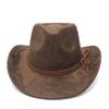 Style Mens Wool Felt Fedora Hat With Wide Brim For Vintage Party Wear