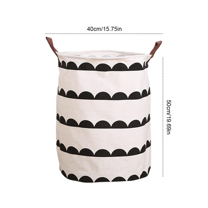 Super Large Laundry Basket With Drawstring Round Dirty Clothes Toys Folding Bucket Anti-Dust Big Storage Barrel