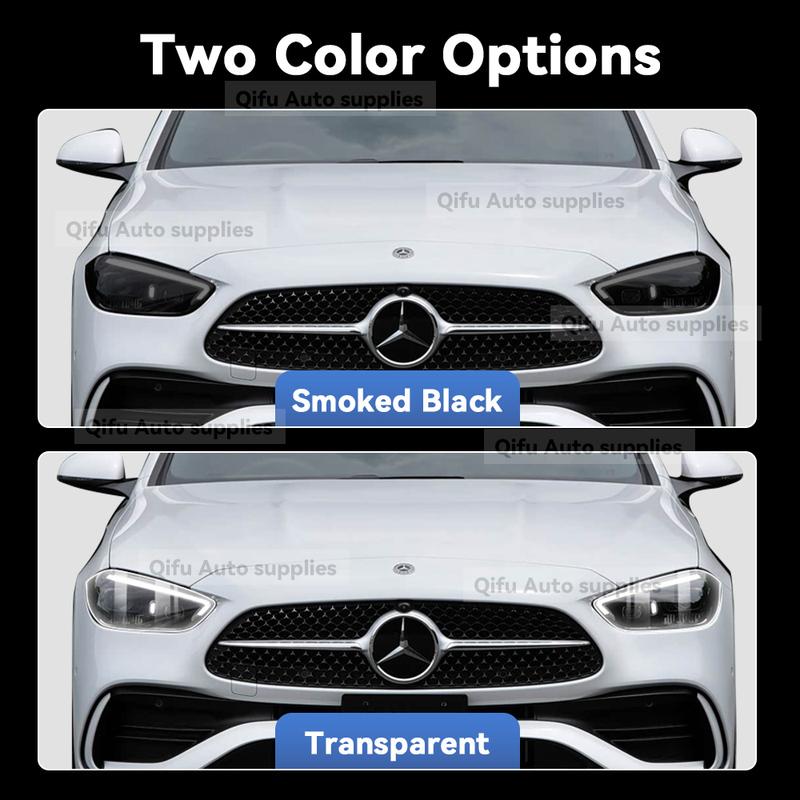 For Mercedes Benz AMG C Class C43 C63 -2026 TPU Headlight Anti-Scratch Modification Color Changing Protective Film