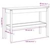 VidaXL Table console Blanc 110x40x75 cm Bois de pin solide 814300