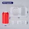12/24pcs Snack Containers with Lids Thick 8 oz Small Plastic Snack Boxes 2 Compartments Lunch Food Sauce Containers