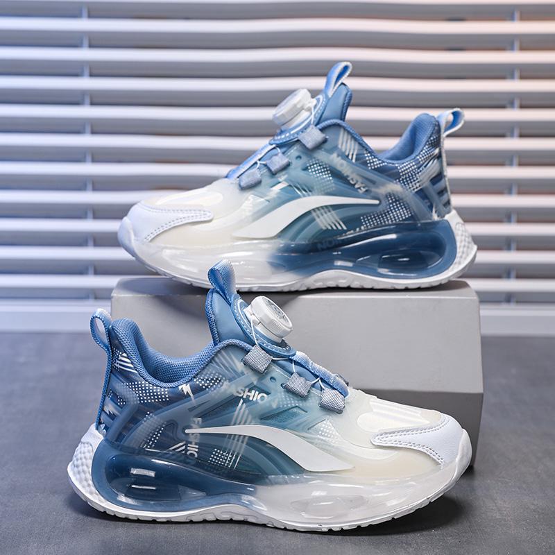 Tênis Esportivo de Couro para Meninos Primavera & Outono 2025 - Para Corrida e Roupas Ativas Infantis