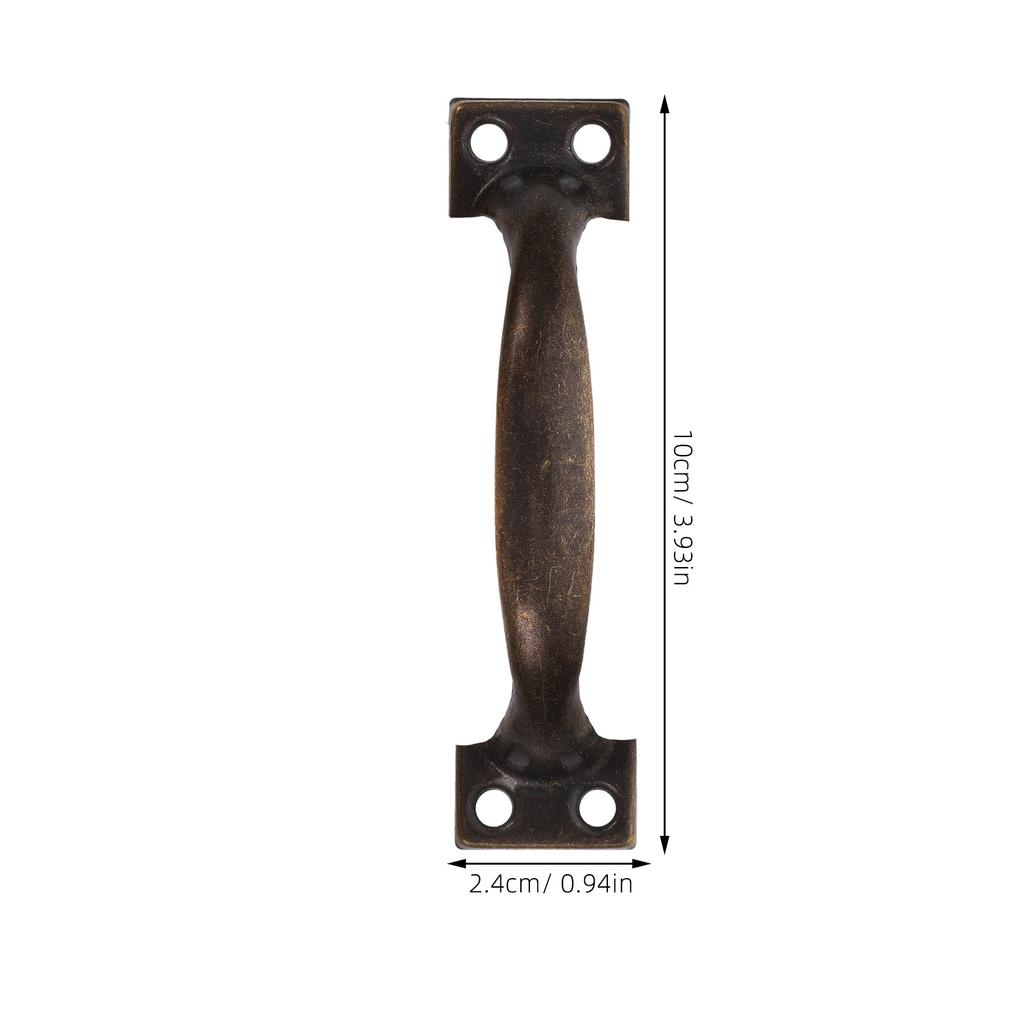 10st Bågskåpshandtag 4 tum Vintage Metallhandtag för Dörrar Lådor Kök Grindbeslag Handtag