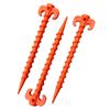 10Pcs Plastic Screw Tent Pegs for Fixing Camping Tent Rain Tarps Outdoors Camping Tent Stakes Tent Heavy Duty Tent Nails