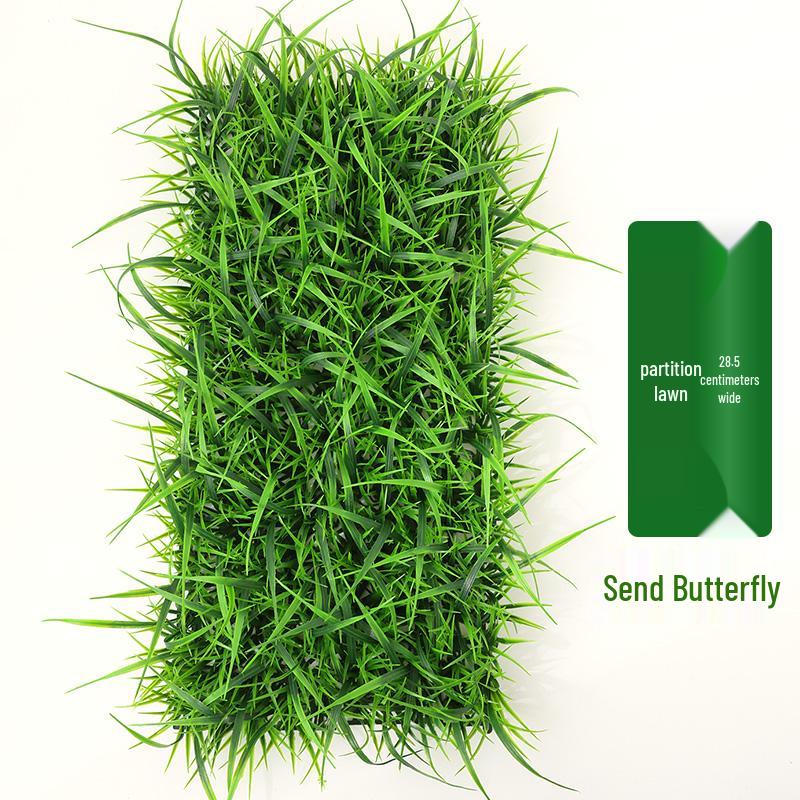 Artificial Green Plant Wall with Flowers - Decorative Turf Mat for Landscaping and Windowsills