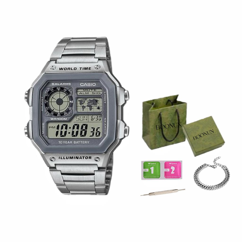 CASIO Men YOUTH Gray Watch AE-1200WHD-7A AE-1200WHD-7A