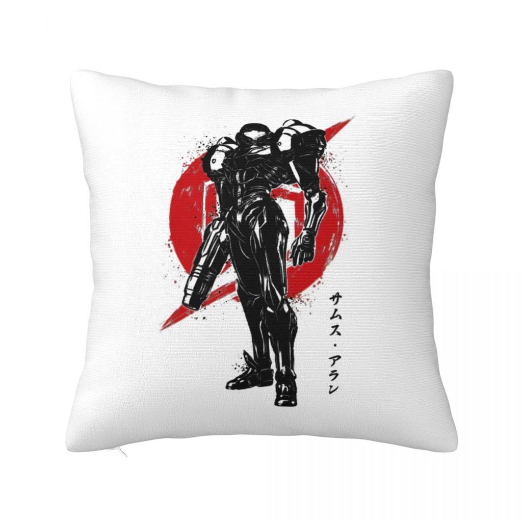 Metroid Samus Aran Square Pillowcase Cushion Cover Pillow Case Throw Pillow Cover for Home Sofa Living Room