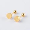 Korean Fashion Titanium Steel Frosted Cartilage Stud Earrings - Non-Fading & Shower-Safe