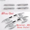 Side Rearview Mirror / Door Handle Decoration Cover Trim For Toyota Land Cruiser 300 LC300  - 2025 ABS Chrome Accessories