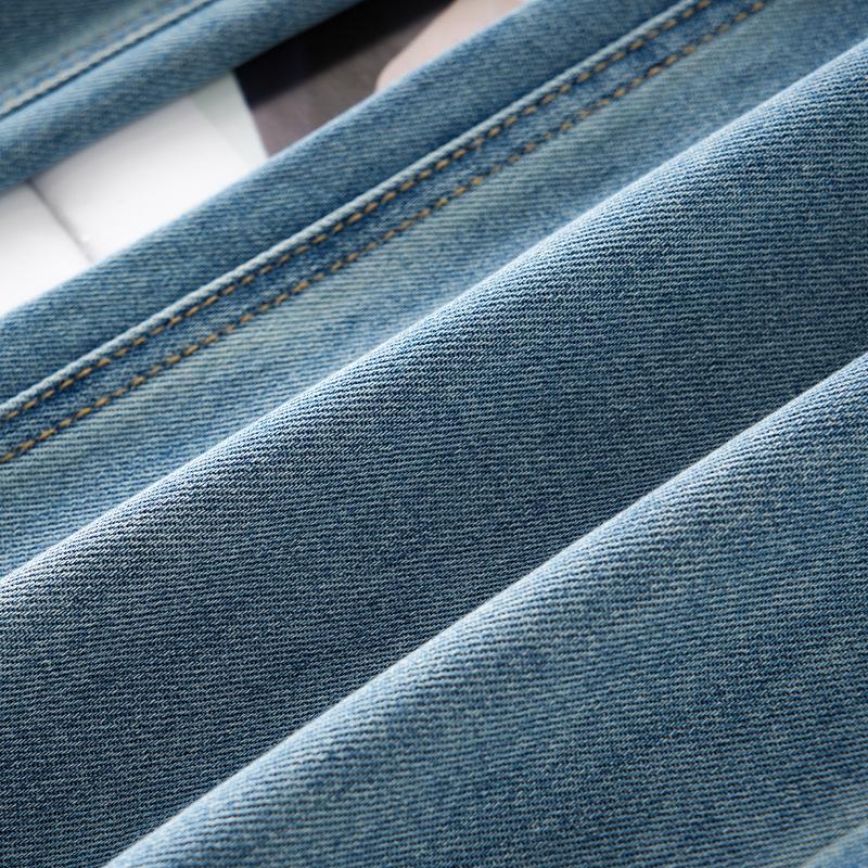 Women's Light Blue High Waist Cropped Jeans - Slimming Retro Style, Straight to Wide Leg, Spring 2025 Collection.