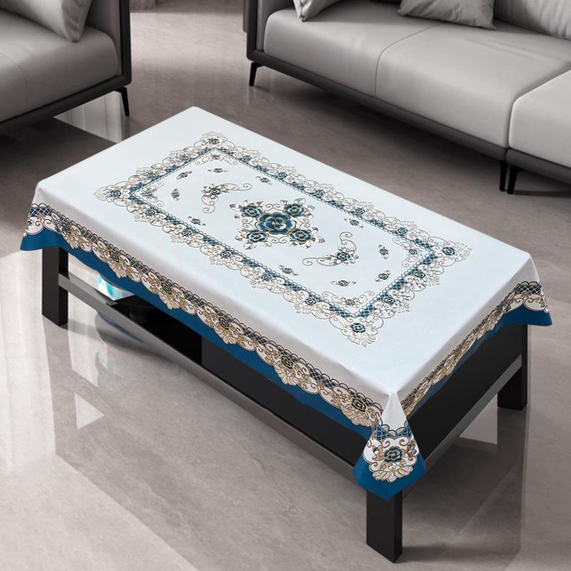 

Скатерть из ПВХ класса люкс высшего качества: Водонепроницаемый, маслостойкий и устойчивый к ожогам, новый китайский стиль для круглых столов As specified