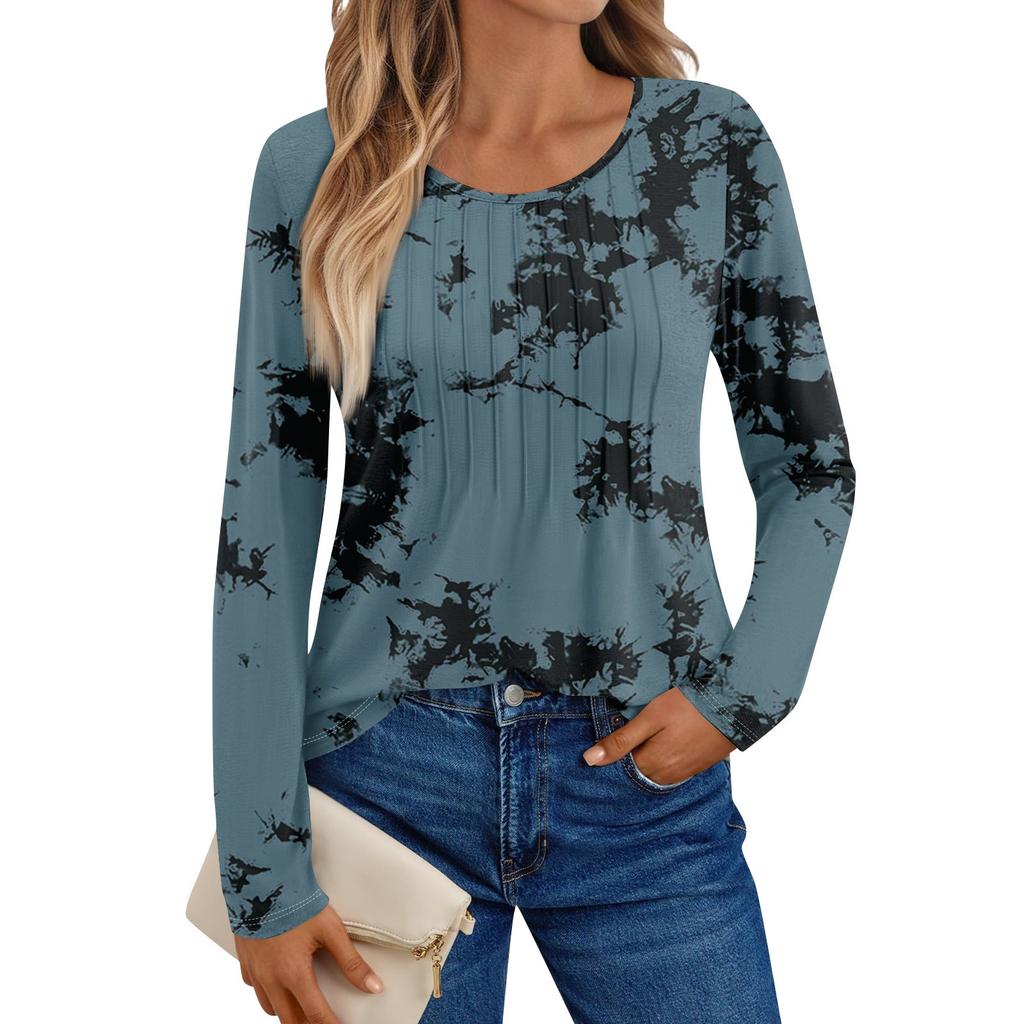 Cămăși cu mânecă lungă pentru femei, tricouri grafice, topuri de bază casual, pulovere