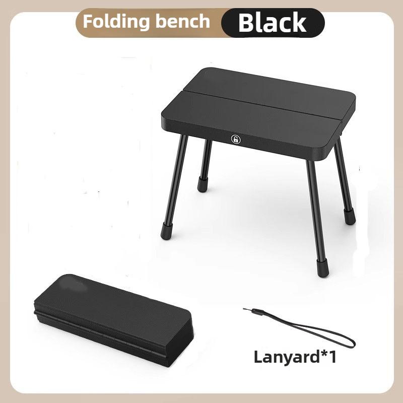 Portable foldable fishing stool for outdoor camping, portable folding pocket bench for high - speed rail queuing, easy to store