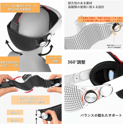 LICHIFIT Soft Head Strap for Meta Quest 3/3S, Comfortable, Soft Cushioned, Lightweight and Breathable, Replacement for Elite Straps, VR Hardware Acces