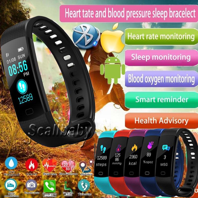 Buy Smart Bracelet Y5 Heart Rate Blood Pressure Monitor Touch Screen