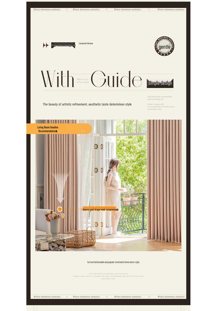 2025 Blackout Chenille Curtains: Thick, Solid Colors, Multiple Options