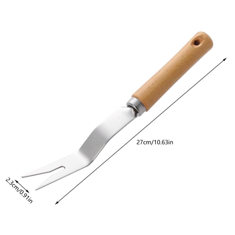 Unkrautzieher Unkrautentferner mit ergonomischem Griff, Edelstahl Unkrautwerkzeug Garten Hand Unkrautstecher Werkzeuge für Rasen