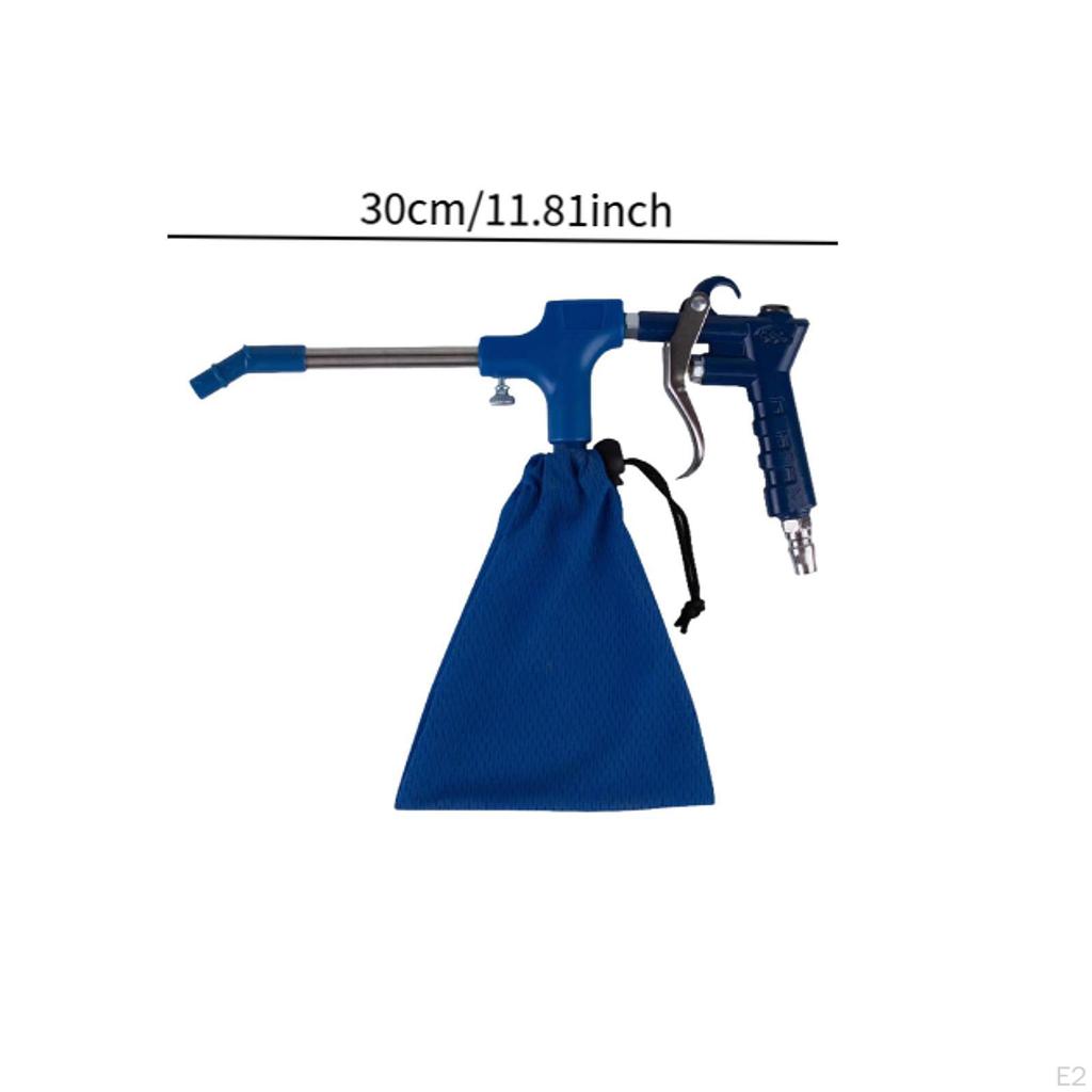 Air Blow and Suction Cleaning Tool Accessories Ergonomic Handle with Dust Collection Bag Blue