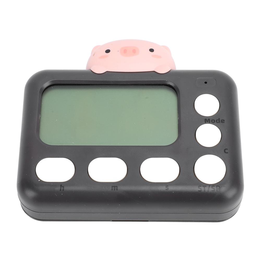 Digital Kitchen Timer Magnetic Forward Backward Countdown LCD Display Cute Cartoon Portable Desk