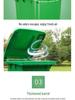 Commercial 240L Outdoor Thickened Plastic Trash Bin with Lid