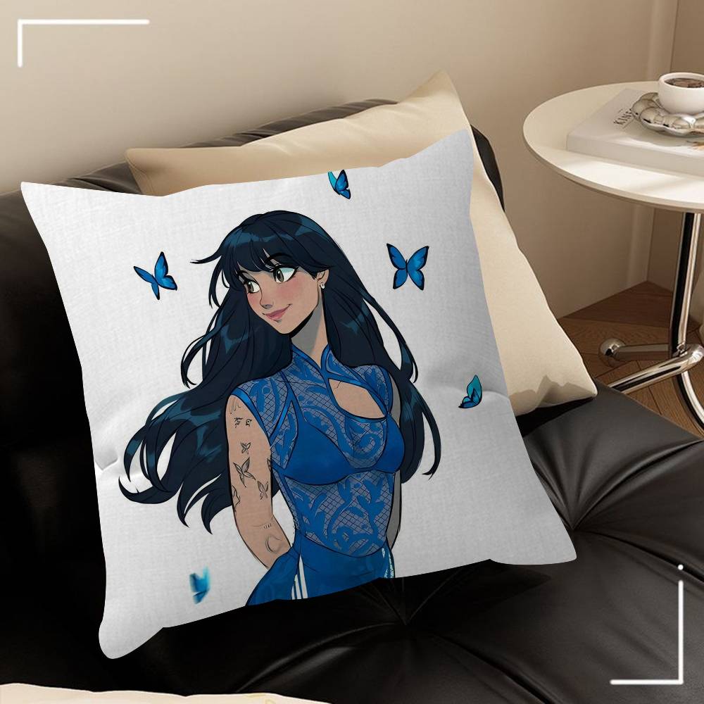 AAitana Cuarto Azul Cushion Cover Inches Farmhouse Decor Home Throw Pillow Covers For Couch Decorations