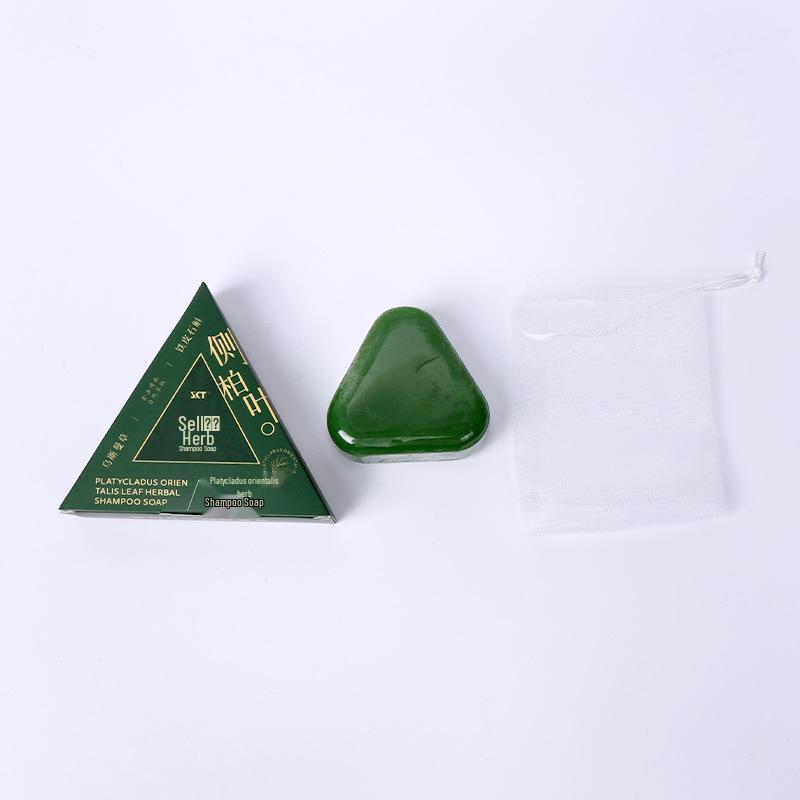 Xinjiang He Shou Wu Cypress Shampoo Bar - Handmade Hair Strengthening, Anti-Dandruff, Volumizing & Oil Control