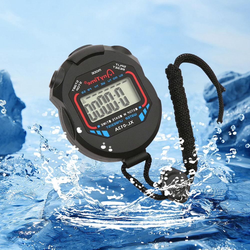 Multi-Function Electronic Stopwatch Pocket Stopwatch Stop Watch Timer Professional LCD Display for Fitness Coaches and Referees