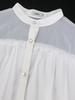 White Button Up Mini Dress with Belted Waist Puff Sleeves and Lace Trim Perfect for Casual Gatherings Parties and Weekend Outings