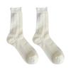 Women's Breathable Cotton Lace Mid-Calf Socks - Soft, Comfortable & Sweat-Absorbent for Commuting.