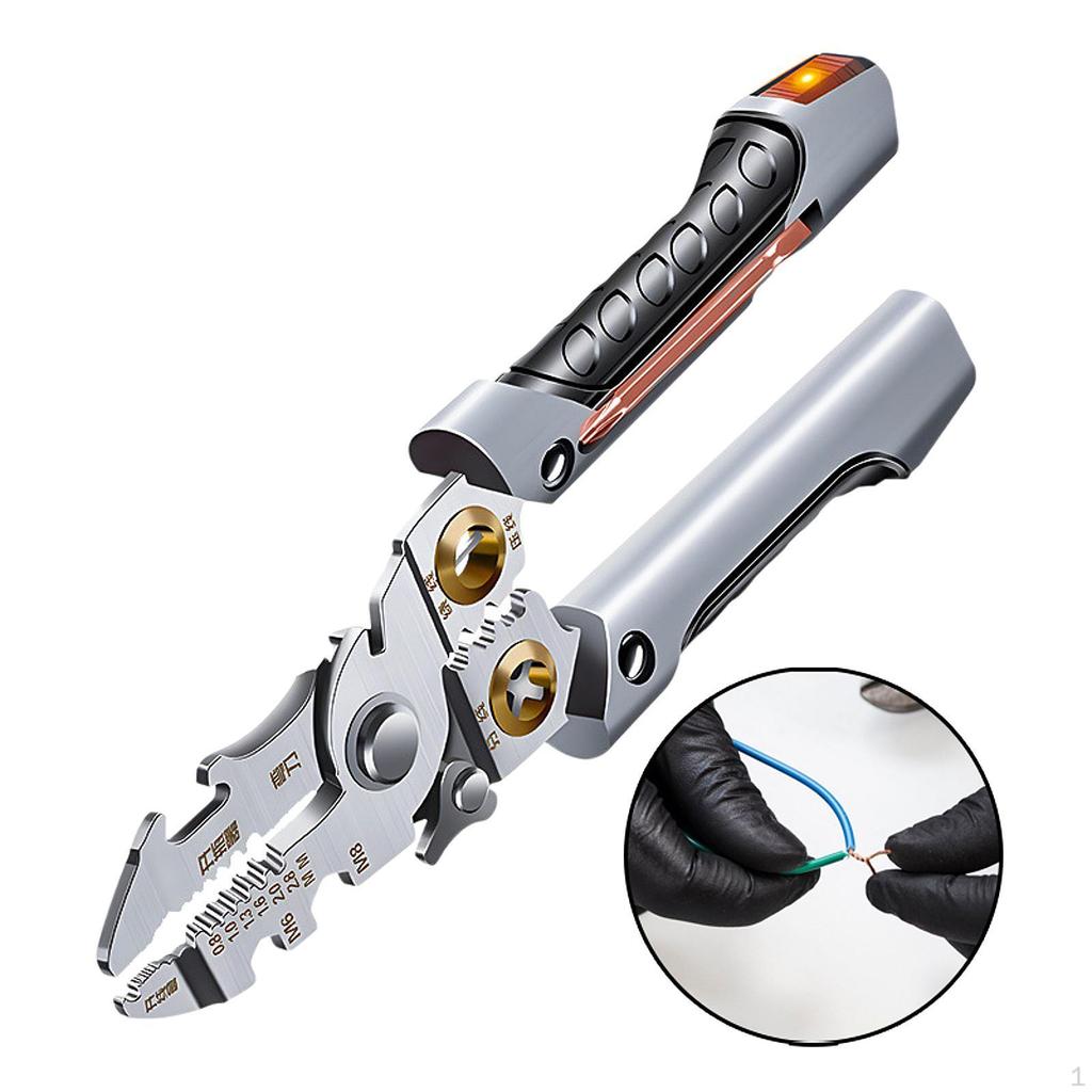 Multifunctional Wire Strippers Crimping Tool, Cutter, Clamping Cable Crimper Cutter
